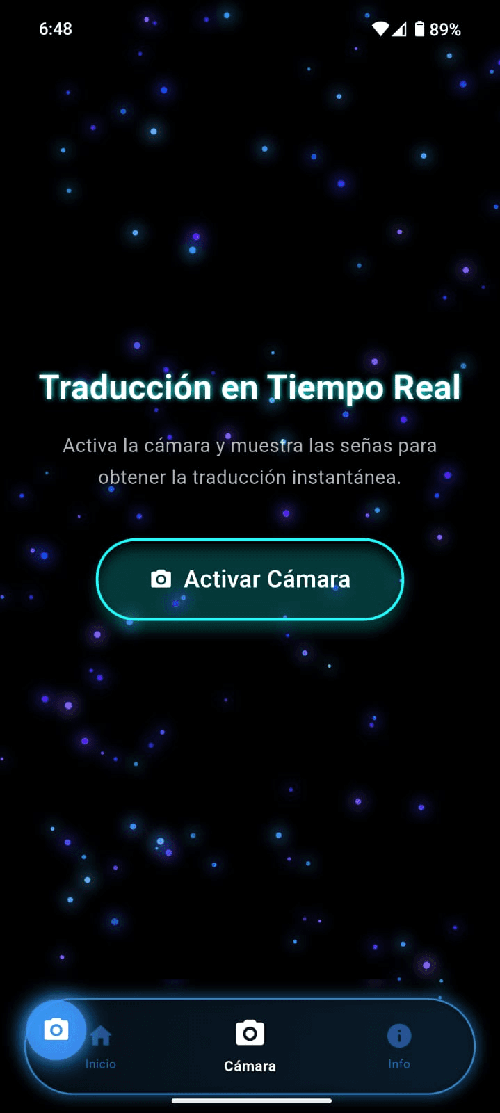 Modo de traducción en tiempo real